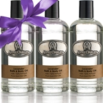Seasonal Soothing Lavender Bath & Body Oil Gift Set of 3 wrapped with a bow!