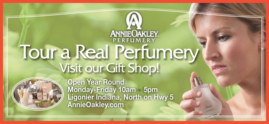 Stay on Route 6: That's the Smell of Annie Oakley, Baby....Indiana  Perfumery on US Route 6